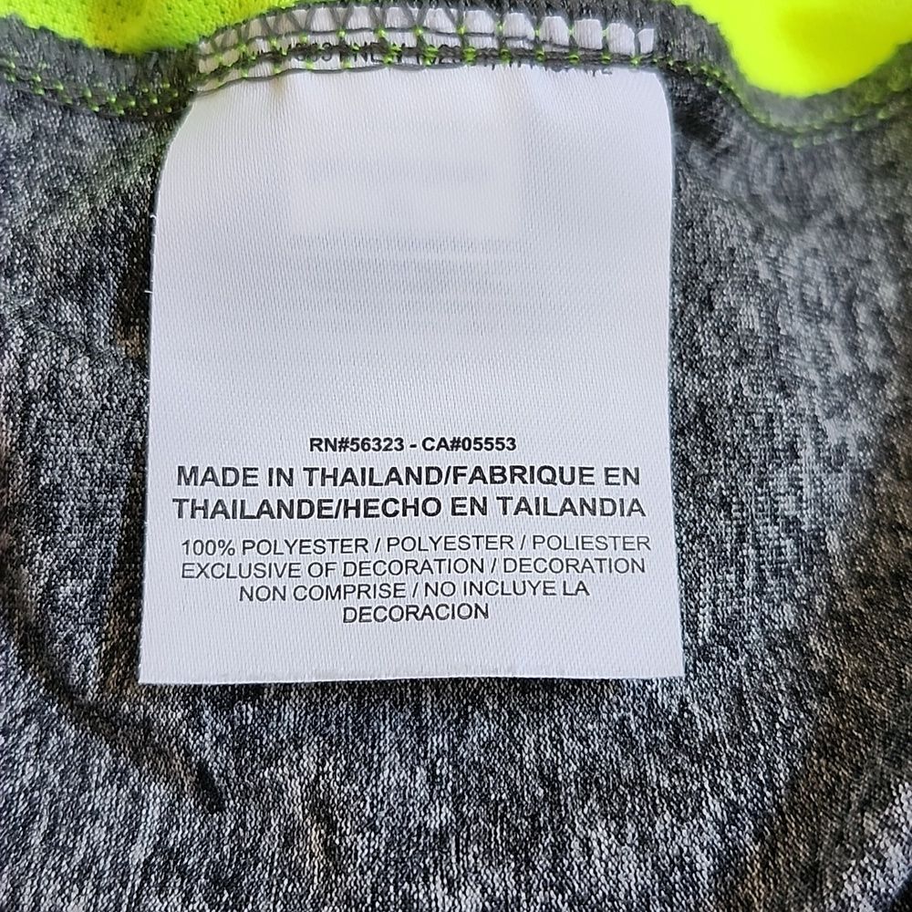 Nike Golf tour performance dri-fit heathered gray & neon yellow XL - Picture 5 of 6